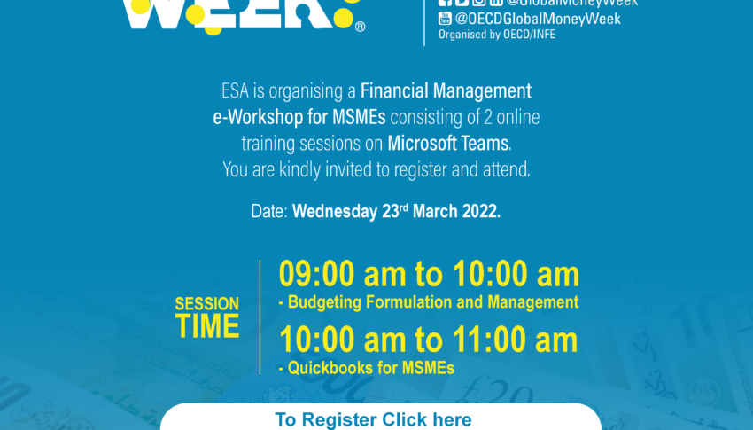ESA Hosts Financial Management e-Workshop for MSMEs